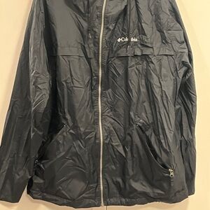 Columbia Men's Black Full-Zip Rain Shell